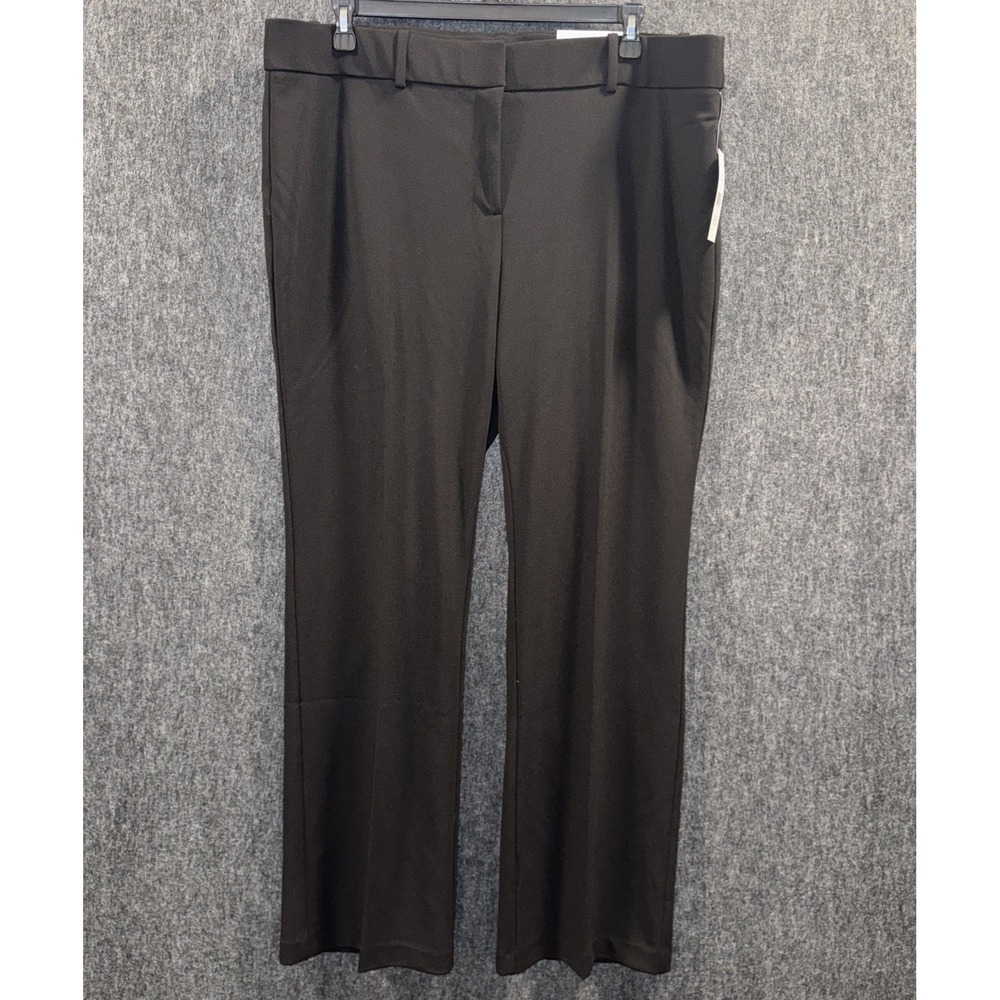 Rafaella Women's Black The Boot High Rise Dress Work‎ Pants Plus Size 20W